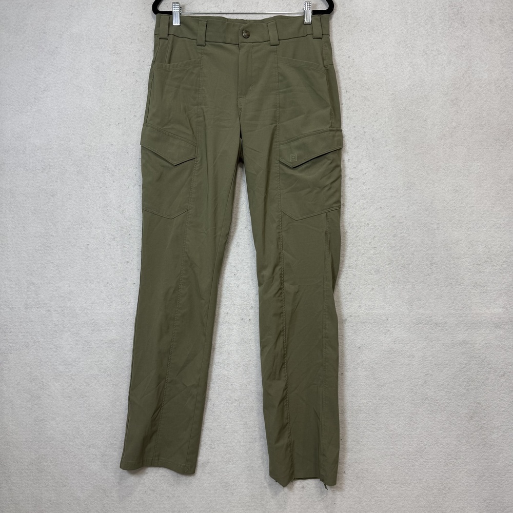 5.11 Tactical Pants Womens 8x31 Green Cargo Stretch Microfiber Hiking Outdoor